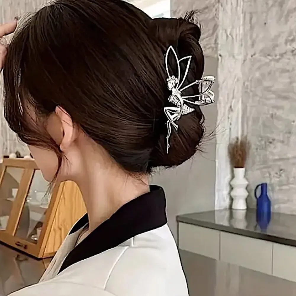 Silver Fairy Rhinestone Hair Claw Hair Accessory